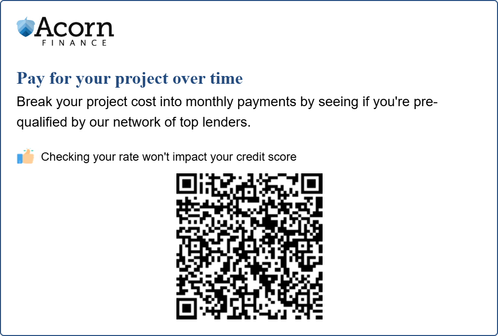 Patio Financing Available