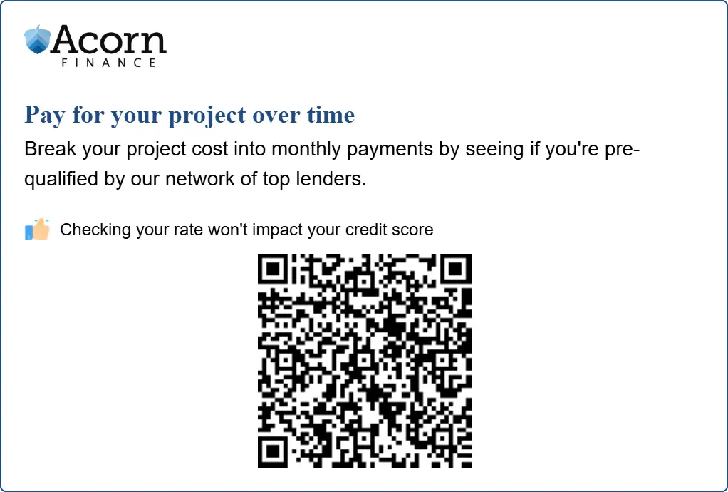 Patio Financing Available