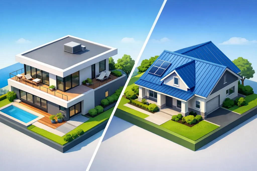 Flat Roof vs Metal Roof: Which Fits Best?