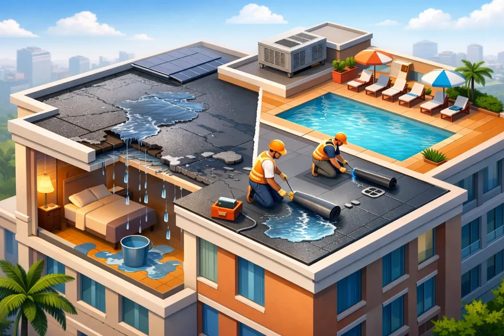 Hotel Roof Leak Solutions That Hold Up