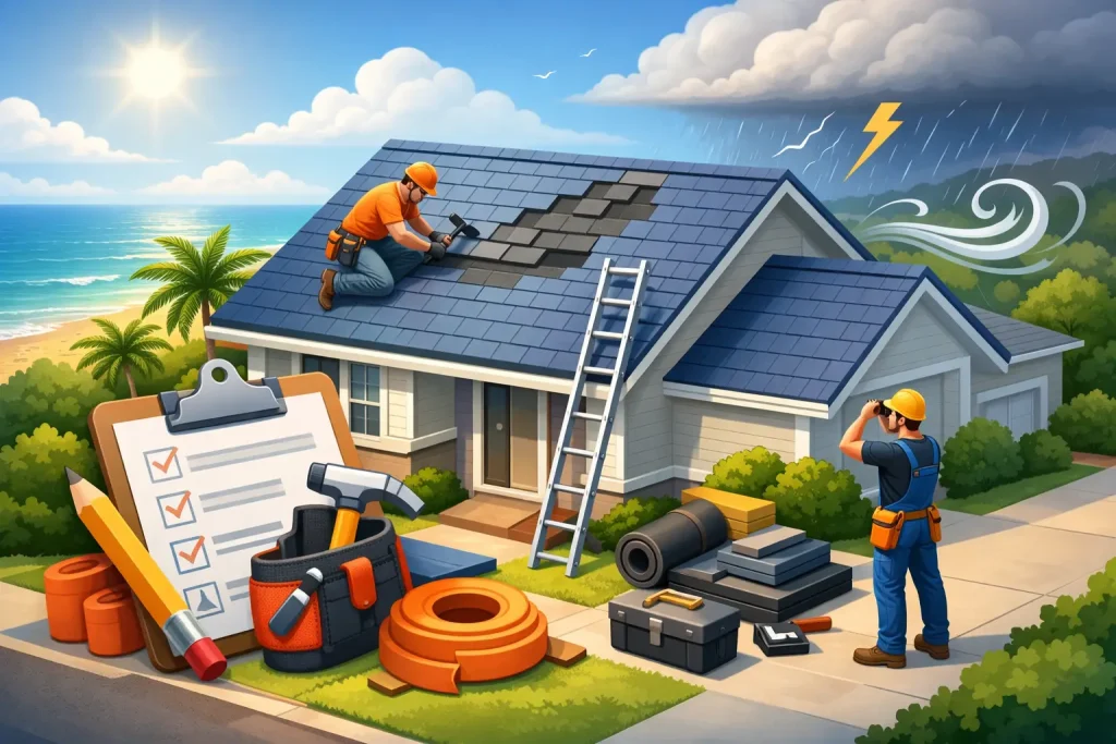 Residential Roof Repair Checklist for Gulf Coast Homes