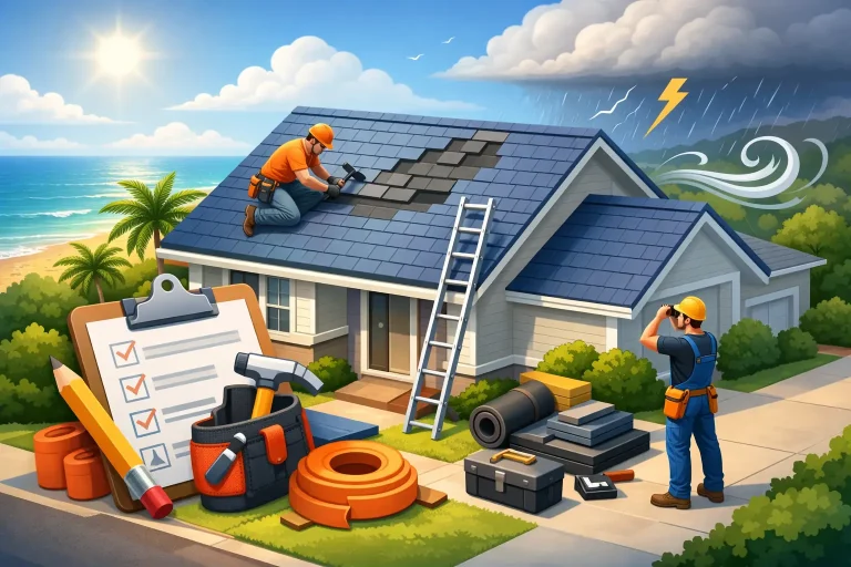 Residential Roof Repair Checklist for Gulf Coast Homes