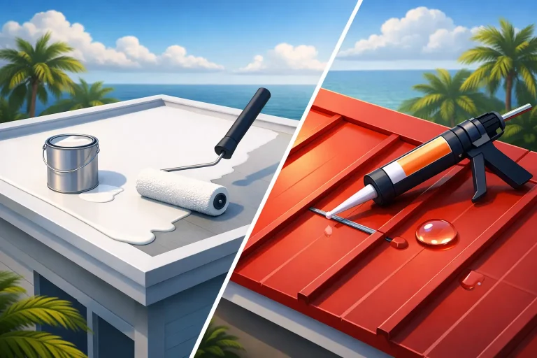 Roof Coating vs Roof Sealant for Gulf Roofs