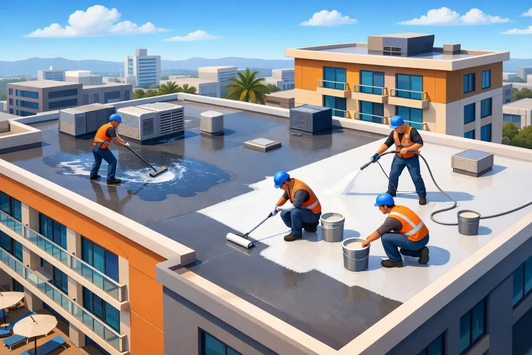 A Hotel Roof Coating Case Study on Leak Control